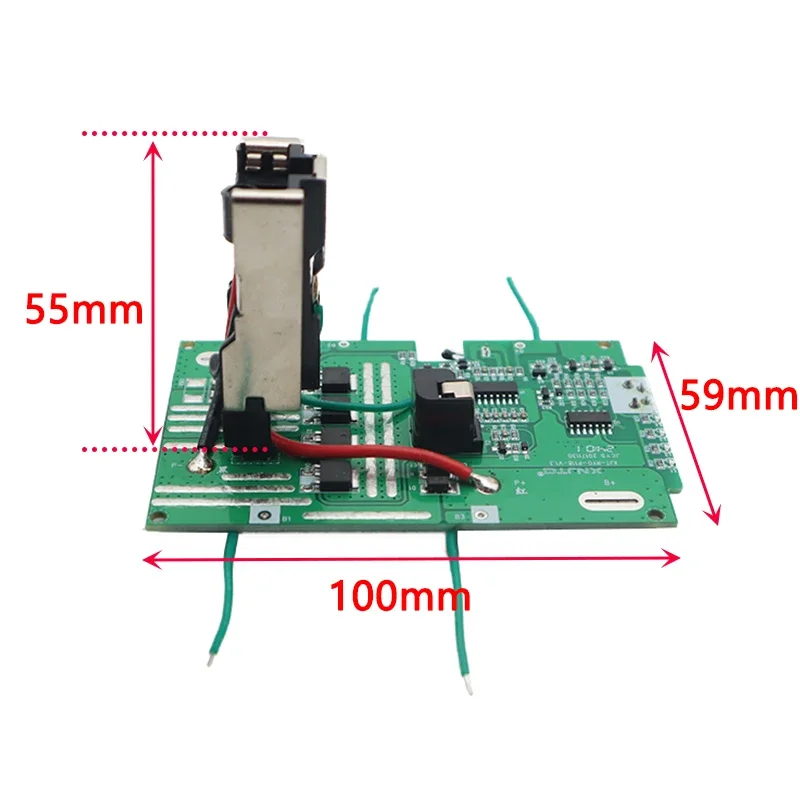 P108 5*18650 akumulator litowo-jonowy obudowa z tworzywa sztucznego ładowania obwód ochronny płytka PCB Box dla RYOBI 18V P103 P118 BPL-1815 1820G