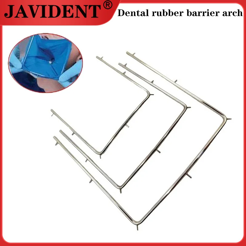 Dental Rubber Barrier Bracket Perforated Face Arch Support Autoclave Sterilizer Stainless Steel Dental Instruments and Tools