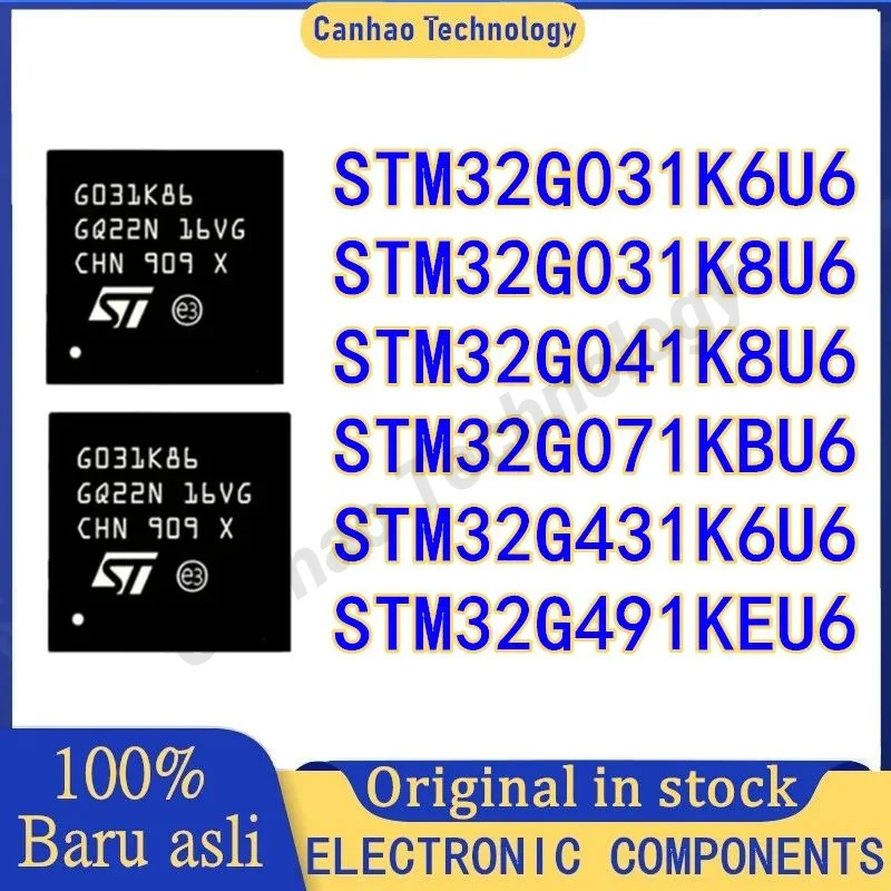 STM32G031K6U6 STM32G031K8U6 STM32G041K8U6 STM32G071KBU6 STM32G431K6U6 STM32G491KEU6 STM32G STM32 STM IC MCU Chip QFN32 in stock