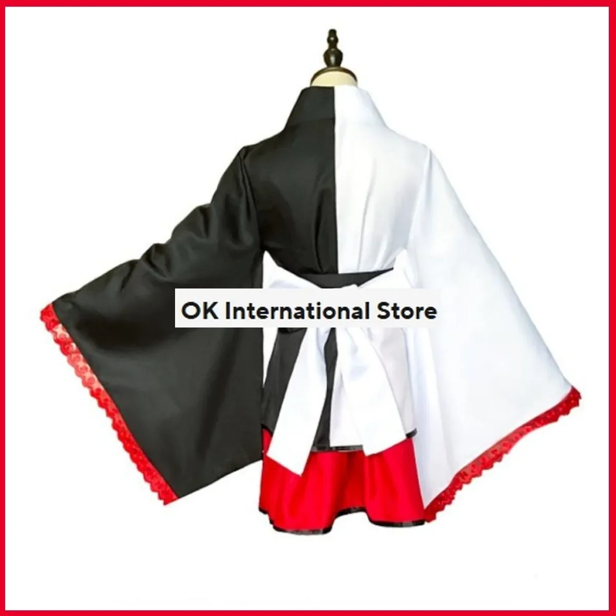 ゲームダンガンロンパ別のエピソード: 超絶望モノクマコスプレ衣装ウィッグ女性のセクシーな着物スカート女性かわいいパーティースーツ