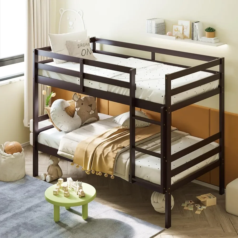 

Dormitory Beds, Bunk Bed Twin Over Twin, Crafted From Premium Pine Wood, Our Wood Bunk Bed Is Built To Last