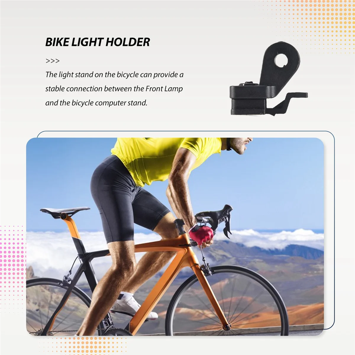 Bicycle Front Lamp Code Meter Holder Mount Bracket for Ion Prort Lifting Tail Lamp Bicycle Accessories