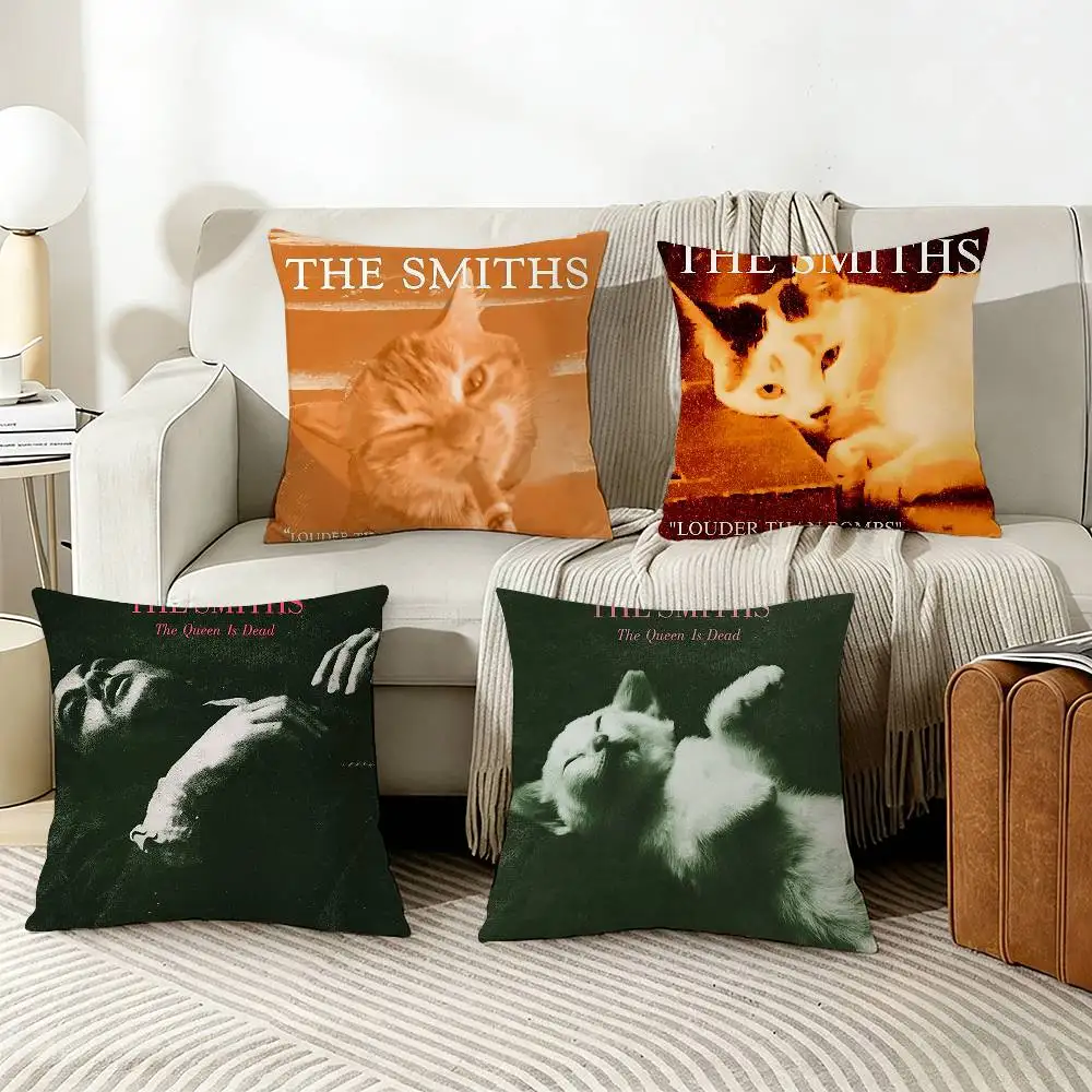 

T-The S-Smiths Band Various Sizes Square Pillow Case For Car Home Bedchamber Decor