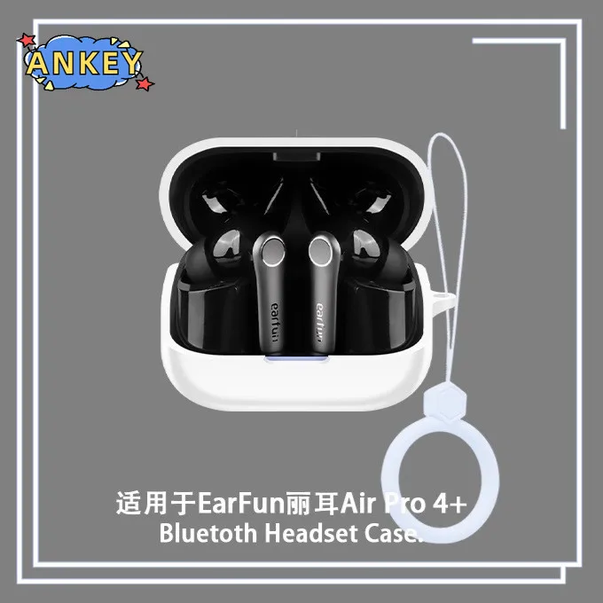 ل EarFun Air Pro 4 + حافظة واقية غطاء سماعة الأذن EarFun Air Pro 4 Plus حلقة لينة سيليكون سماعات أذن لاسلكية قذيفة