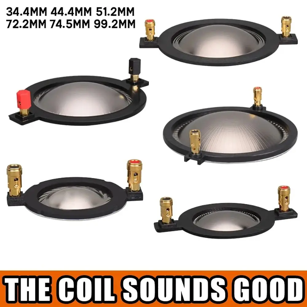 34.4 44.4 51.3 72.2 74.5mm núcleo fio de cobre tweeter bobina de voz membrana alto-falante afiado bobina afiada acessórios de reparo peças diy