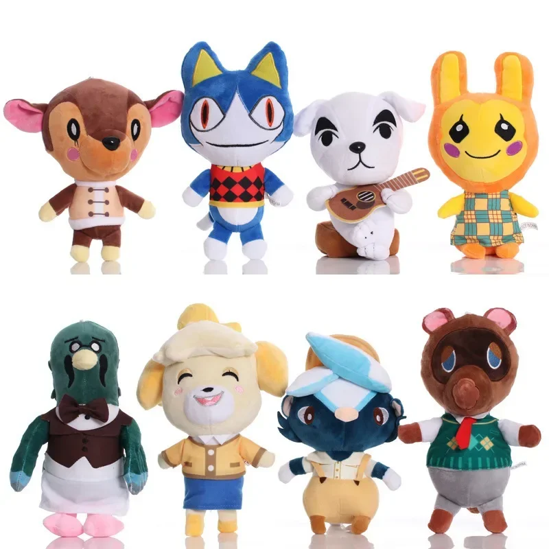 

22-25cm Animal Crossing Kawaii Plush Toys Cartoon Comic Anime Model Doll Stuffed Toy Sofa Decoration Birthday Gift for Boys