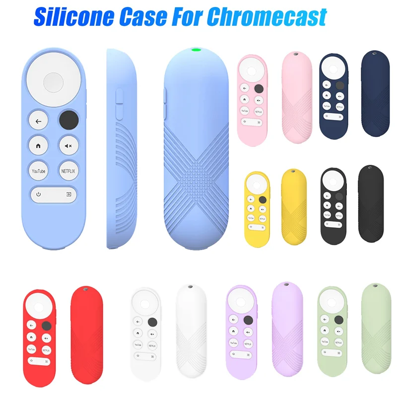 Silicone Case For Google Chromecast Remote Control Protective Cover Shell For Google TV 2020 Voice Remote Control view 2