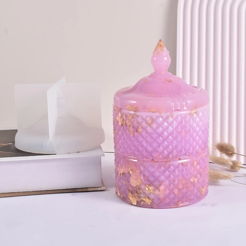Silicone Box Molds with Lid Jewelry Case Silicone Mold for Making Jewelry Box