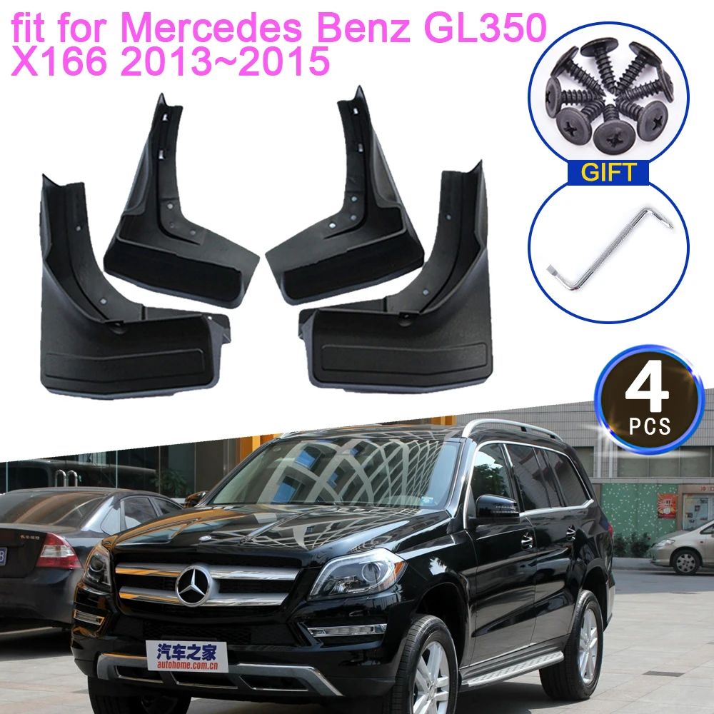 for Mercedes Benz GL 350 GL350 Class X166 2013 2014 2015 Mud Upgrade Anti-splash Mudguard Front Wheel Fender Mudflap Accessories