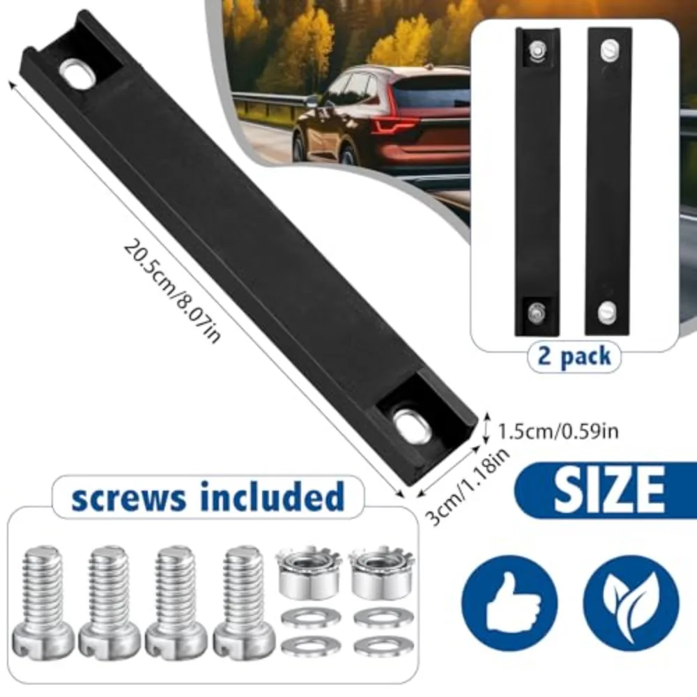 

6x Magnetc License Plate Holder Temp Tag License Plate Mount Ruber Coated Magnetfor Vehicles Car Truck Test Drive Plates