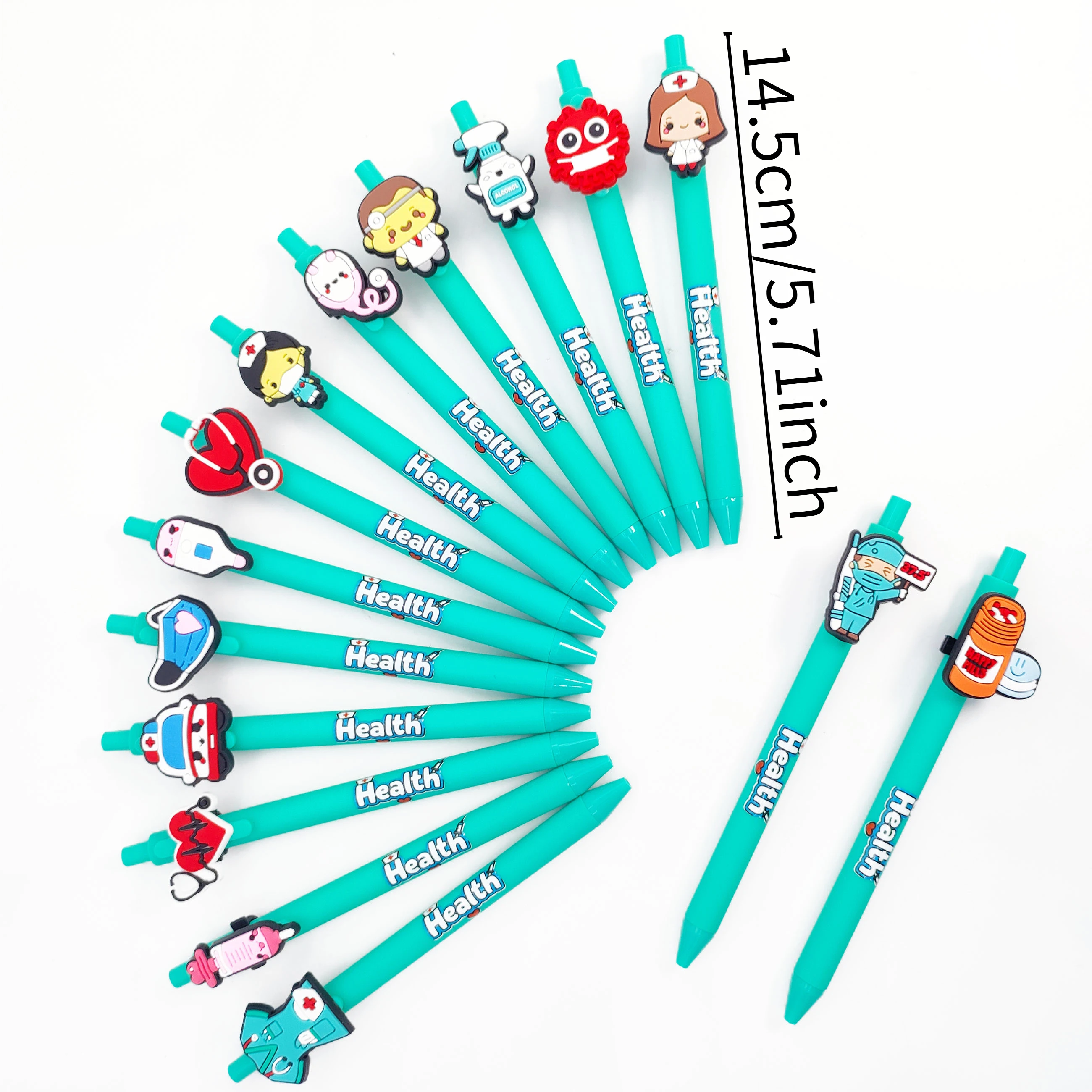 15/25 قطعة من أقلام الحبر الجاف ذات الطابع الطبي مناسبة كقرطاسية تعلم الطلاب للأطباء والممرضات وأقلام الكتابة المكتبية. #1