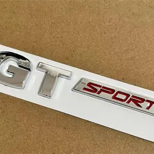 GT Sport GTSPORT Biểu tượng 3D, Chrome ABS, Bạc, Đen, Đỏ, Tự chế tạo, Cực, Passat, Golf 5, MK5, 1X 6 Golf Sales Golf chính - 3