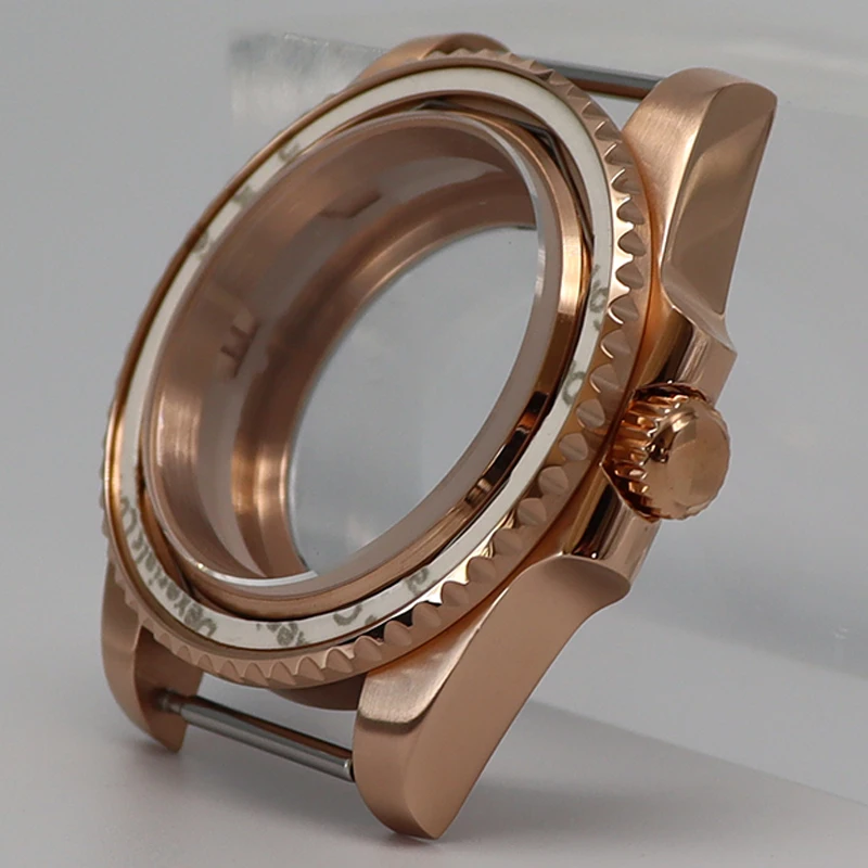 NH35 ملحقات تعديل علبة الساعة 316L تقويم من الفولاذ المقاوم للصدأ زجاج الياقوت متوافق مع حركة ميوتا 8215