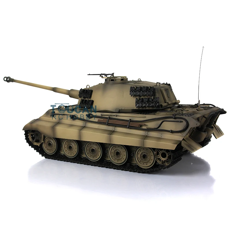 HENG LONG 1/16 7.0 Upgrade King Tiger RC Tank 3888A W/360 °   Samochód zdalnego sterowania Turret Barrel Recoil TH17568-SMT2