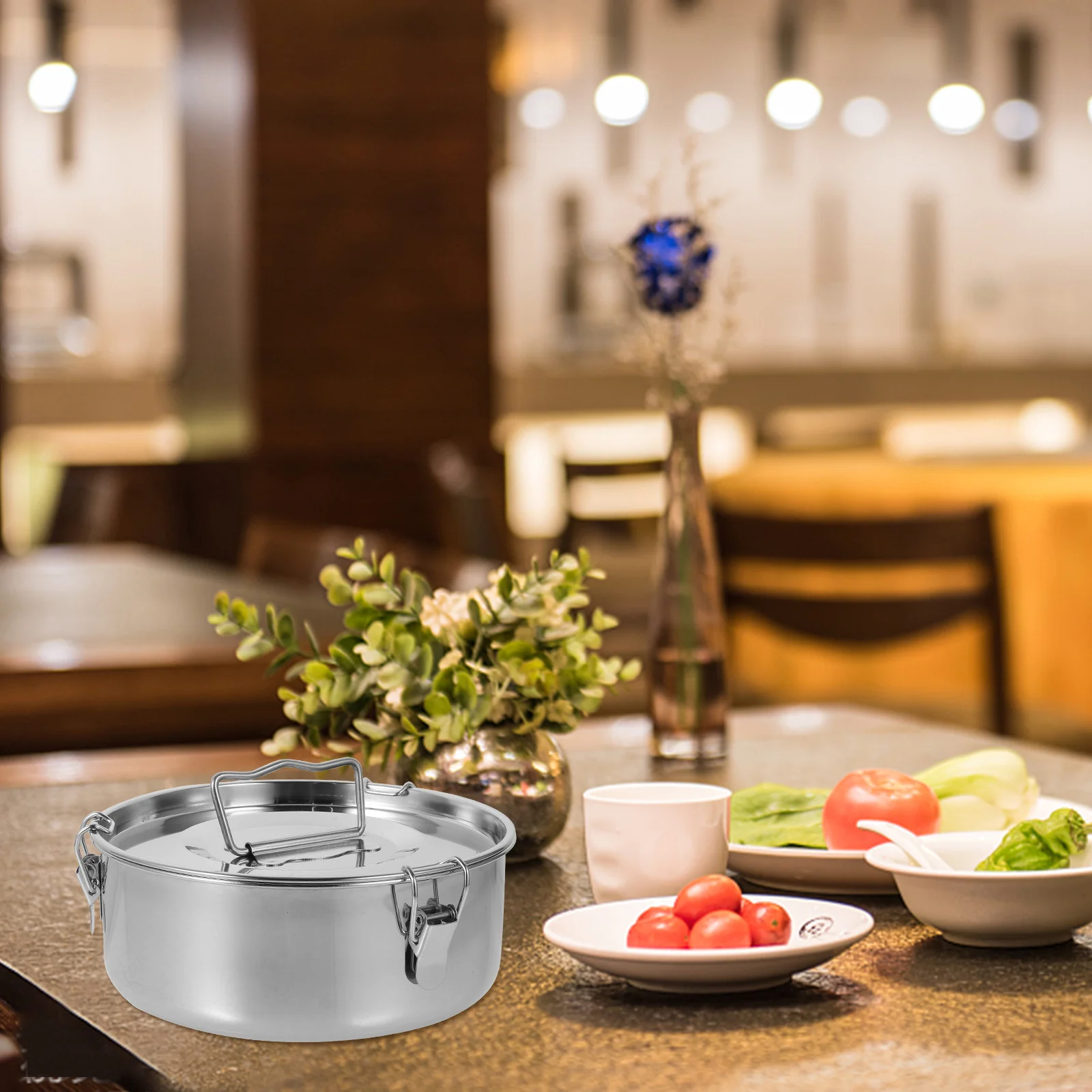 

Flan Mold with Lid 7.47inch Stainless Steel Flan Pan for Baking 6QT 8QT Food Steamer Portable Flan Container