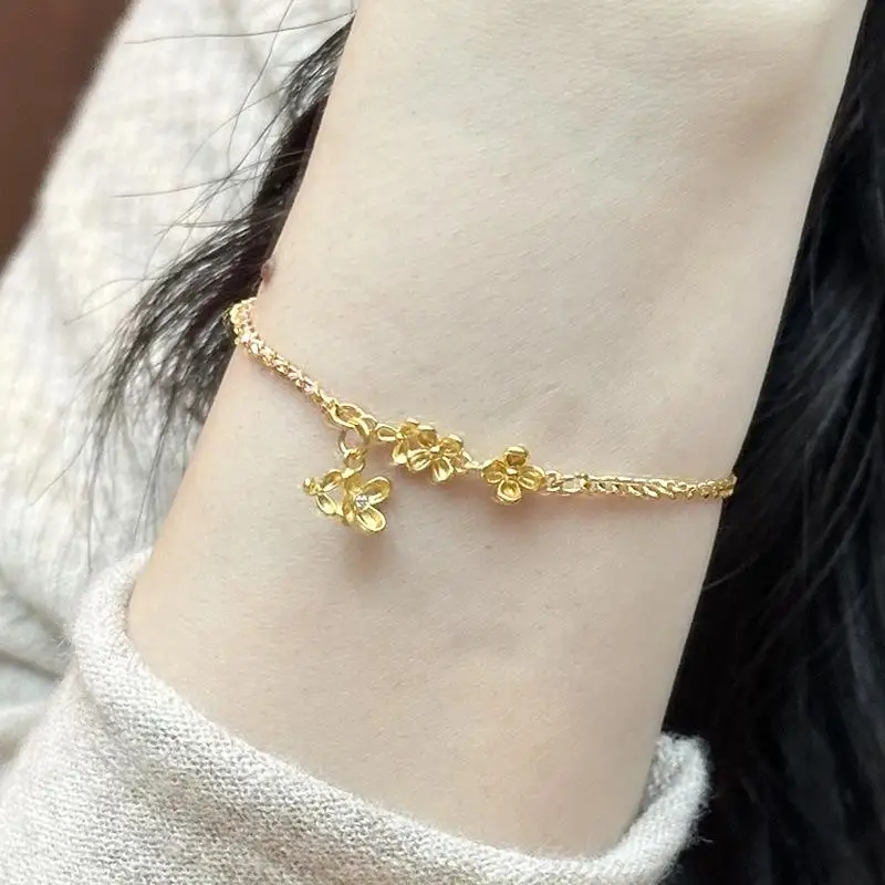 

New in Osmanthus flower tassel bracelets for women Original desig exquisite chain bangles party Suitable for daily jewelry gift
