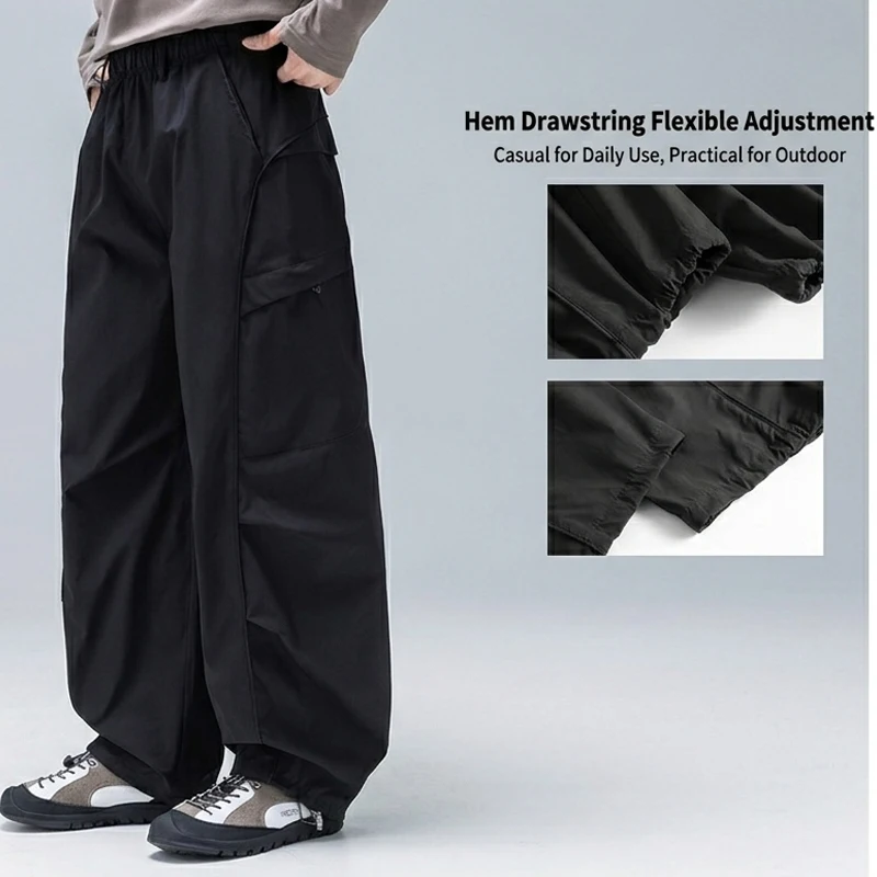 Unisex Wasserdichte & Reißfeste Wanderhose – 3D Anti-Falten, Verstellbarer Bündchen-Kordelzug für Outdoor-Trekking & Freizeitkleidung – Detail 4