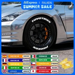 4 Sets For 4 Wheels Letters Tire Car Stickers Universal 3D Auto Motorcycle Water proof Decals Styling Stickers Without Glue
