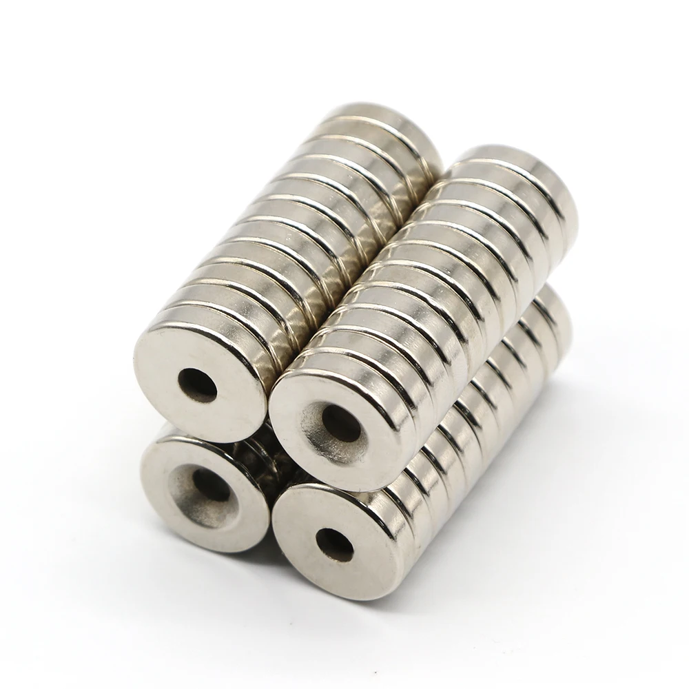 2-15 Pcs 20x5-5 NdFeB Neodymium Magnet Super Powerful Small Round Permanent Disc Magnetic imanes 20x5 Hole 5