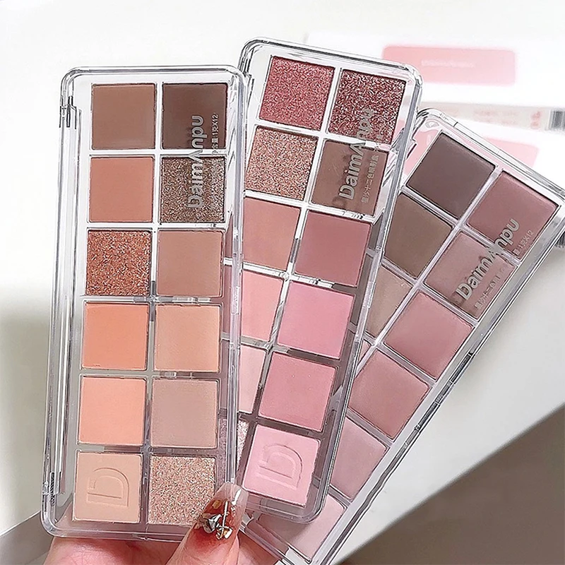 12-Color Eyeshadow Palette - Velvety Smooth, Long-Wearing Matte Shades for Everyday Wear