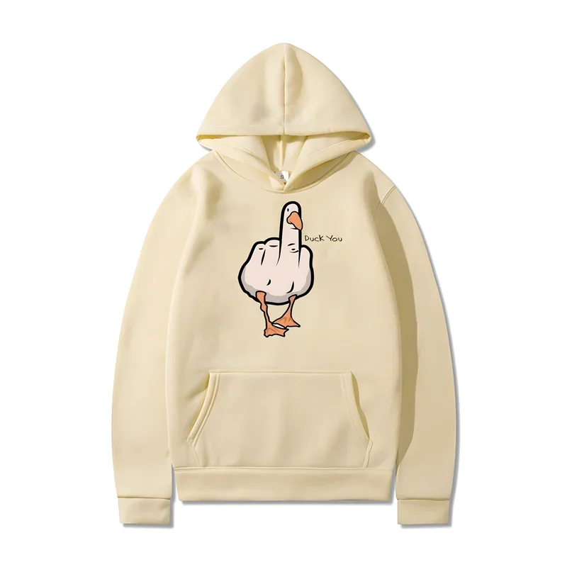 

Funny Duck You Print Hoodie Men Women Harajuku Hip Hop Hooded Sweatshirts Fashion Casual Oversized XS-3XL Loose Pullovers