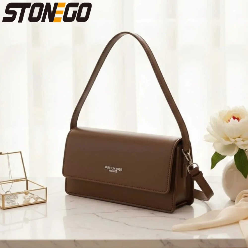 

Стильная простая сумка через плечо из искусственной кожи, вместительная, универсальная, для телефона, кошелька, косметики, для ежедневных поездок, вечеринок, свиданий