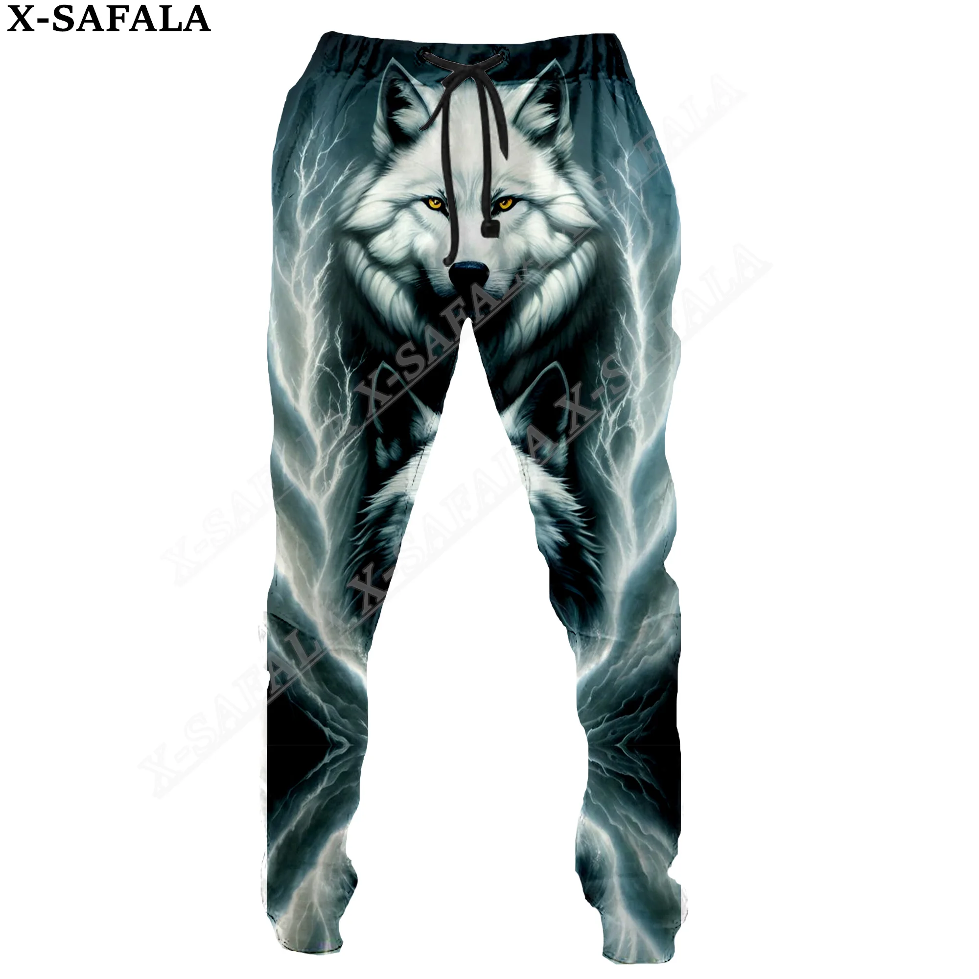 Tattoo Viking Wolf King 3D Print Trousers Men Women Sweatpants Drawstring Long Joggers Streetwear Spring Autumn Sports Pants-2