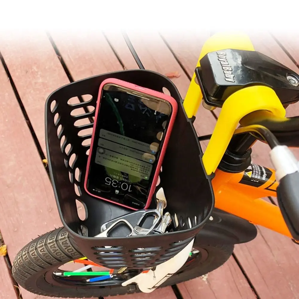 Cesta delantera bicicleta – Bolsa almacenaje niños accesorios ciclismo - imagen 2