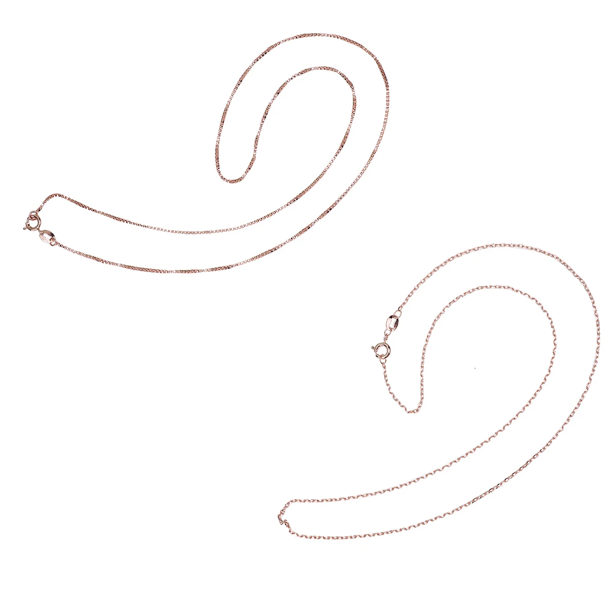 

4 Pcs Rose Gold Necklace Collarbone Chain Woman Creative Clavicle Girl Lady Jewelry