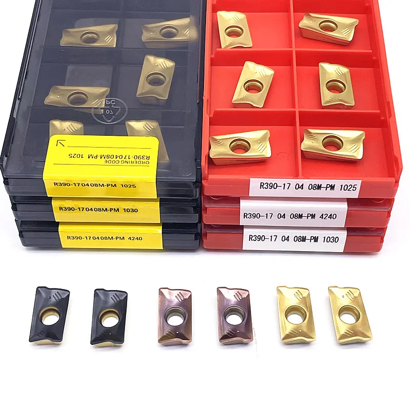 

R390 170408 PM4240 1025 1030 Высококачественные вставки из твердого сплава Режущие инструменты с ЧПУ Режущие инструменты из твердого сплава Фрезы