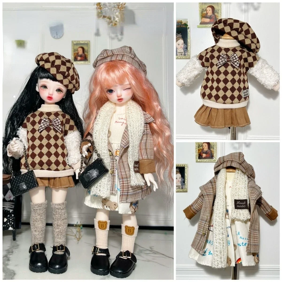 30cm Bjd Doll Clothes JK Suit Doll Accessories 1/6 Accessories  High Quality Dress DIY Dress Up Doll Accessories Girl Toy Gift