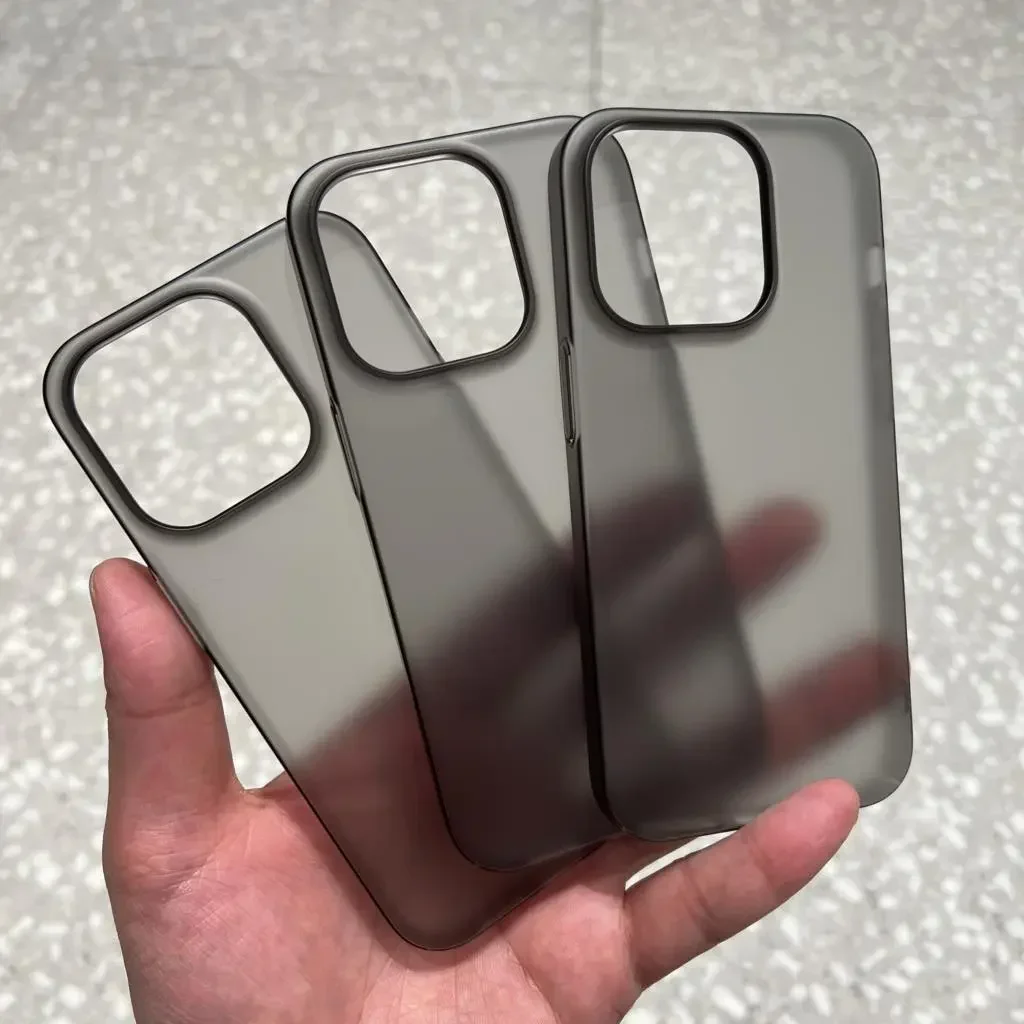 

Ultra Thin Matte Translucent Clear Phone Case For iPhone 16 15 14 Pro 11 13 12 Pro Max Mini Shockproof Slim Skin Silicone Cover