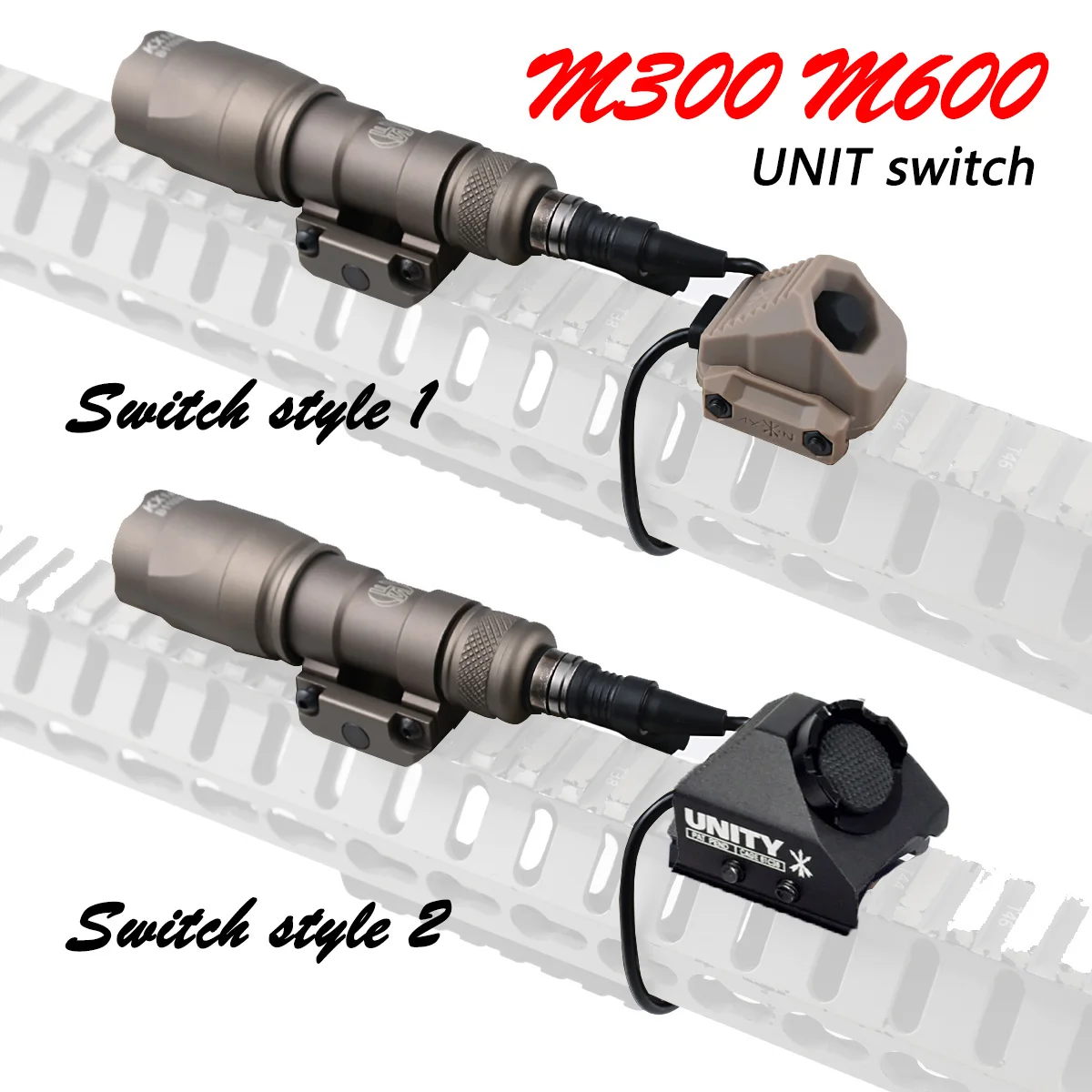 

Tactical Airsoft UNITY ModButton Hot Button Pressure Remote Switch Surefire M600 M600B M300 Rifle Weapons Scout Flashlight AR15