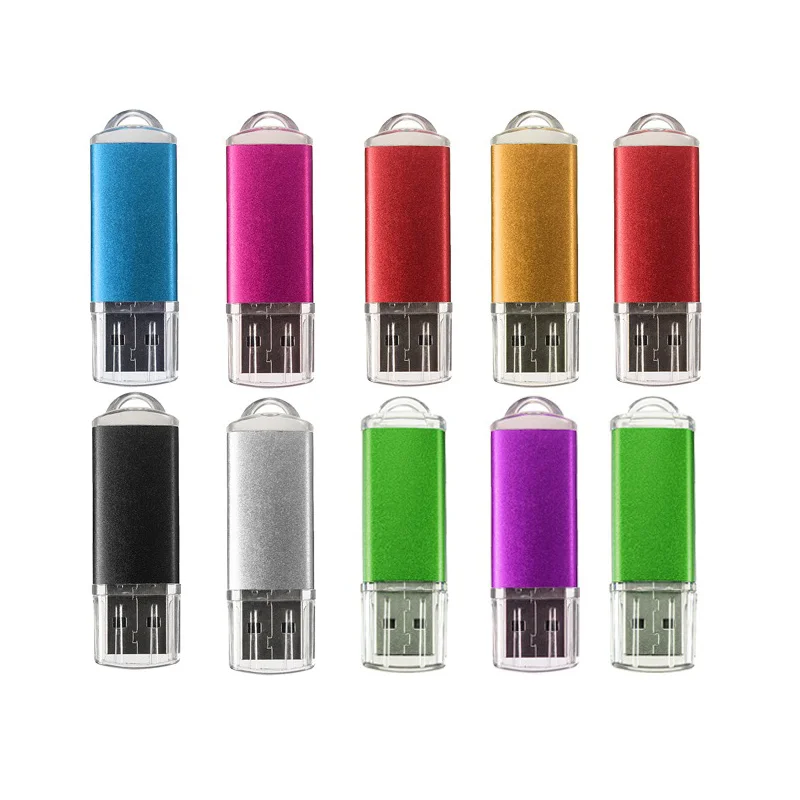 10 عبوات من محركات أقراص فلاش USB في 5 ألوان عشوائية USB 2.0 بالجملة وعصي الذاكرة السائبة