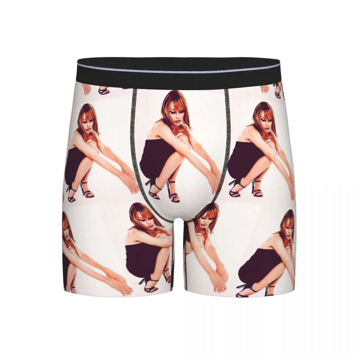 

Long Boxer Underpants Shorts Kylie Minogue Panties Male Ventilate Underwear for Homme Man Boyfriend Gift