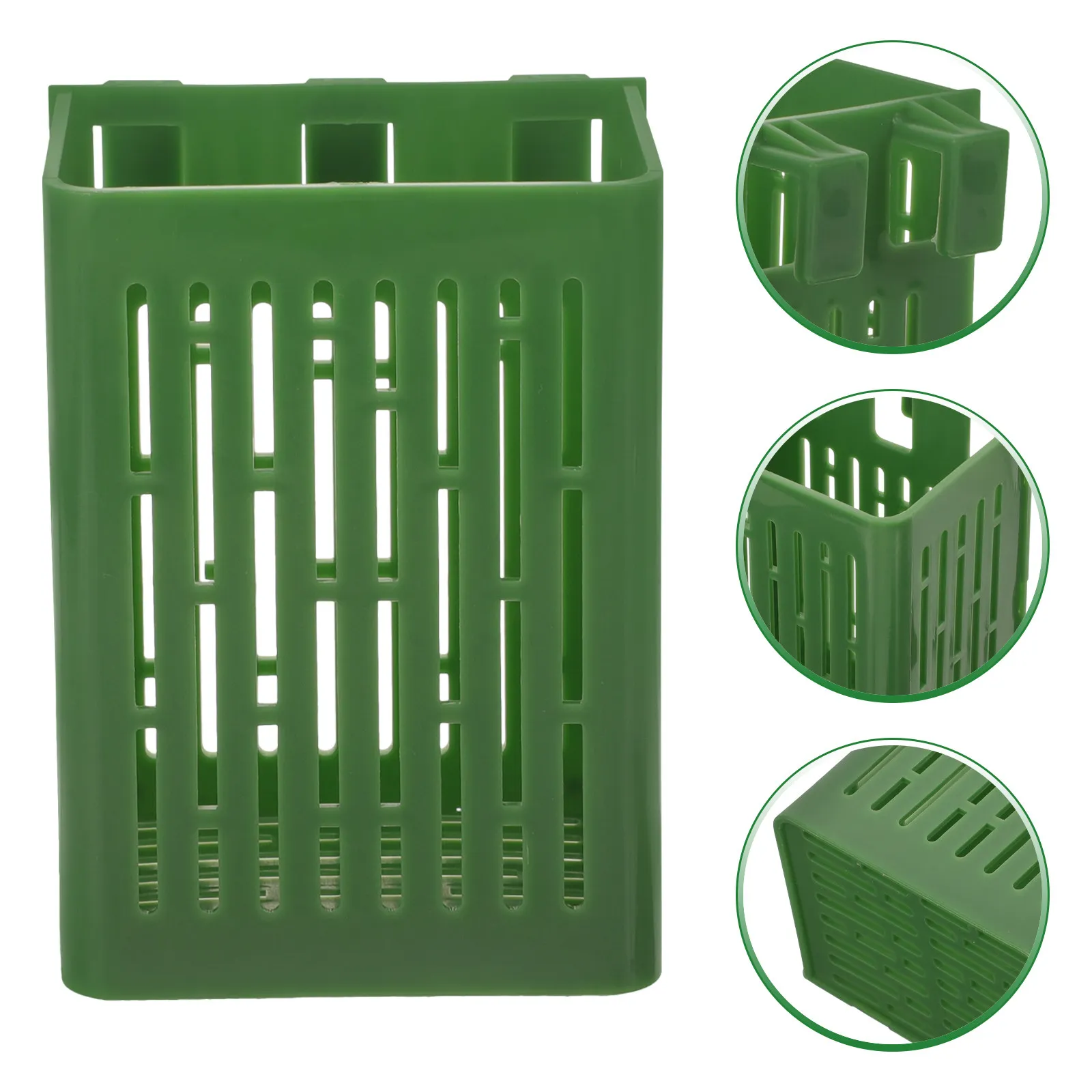 

2 шт. пластиковые корзины для водных растений, гидропонные сетчатые горшки для аквариума, подвесные держатели для растений с вентилируемой конструкцией для аквариумных растений