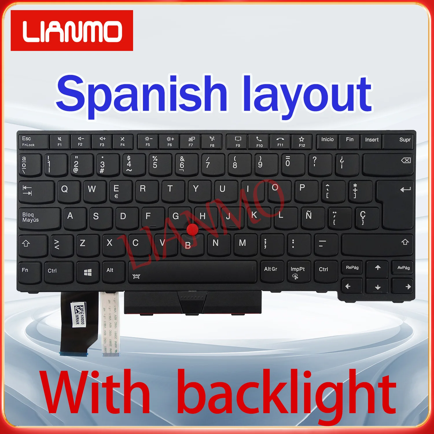

Spanish/CAFR/French/Hebrew/Hungarian/Italian/LA/Norwegian/UK layout for Lenovo Thinkpad L14 Gen1 L14 Gen2 backlight keyboard