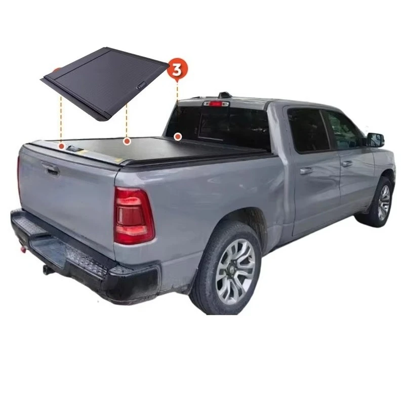 

Крышка Tonneau для пикапа, алюминиевая крышка, чехол для кровати, жесткий складной станок, Tonneau для RAM