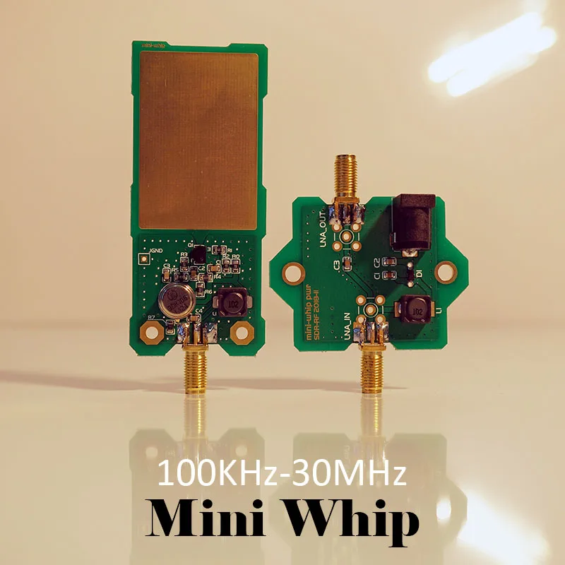 The Active MiniWhip Medium and Short Wave Antenna Is Used in SDR Software Radio Receiver RTLSDR and RSP1