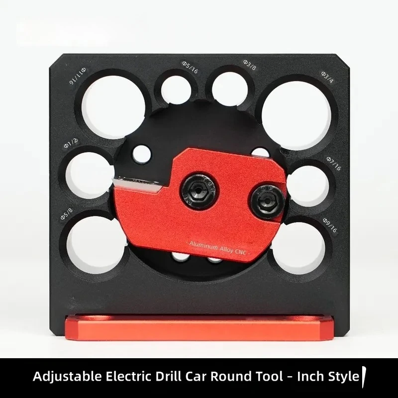 Electric Drill Round Wood Tenon Cutter Adjustable Square to Round Bar Converter Solid Wood Auxiliary Tool for Carpentry DIY