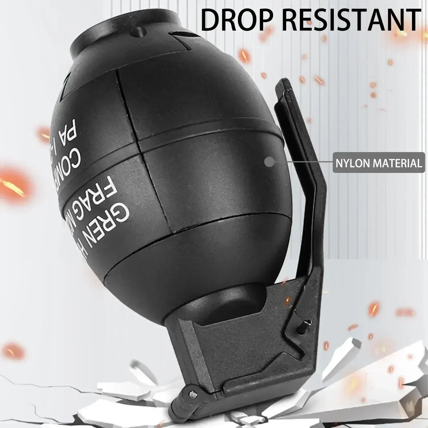 B2PCS كرة ماء جل M26A1 قنبلة يدوية حلقة سحب عملية قنبلة كرات الطلاء مقاومة للسقوط إعادة الملء قنبلة يدوية دخان ملحقات لعبة