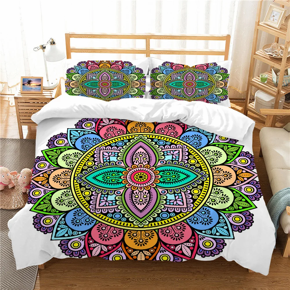 

Bohemia Comforter Cover Bedding Sets Mandala/datura Decoracion Gamer Duvet Cover Set Super Soft Microfiber Fabric Quilt Cover 3d