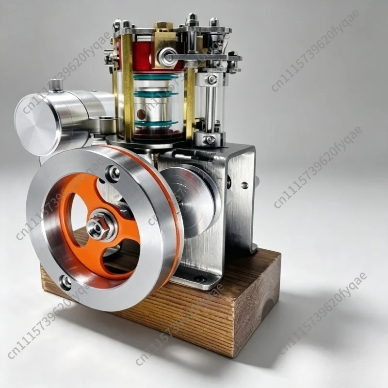 Engine: Four-stroke mini internal combustion engine, scientific physics experiment model creative mechanical toy, can be started