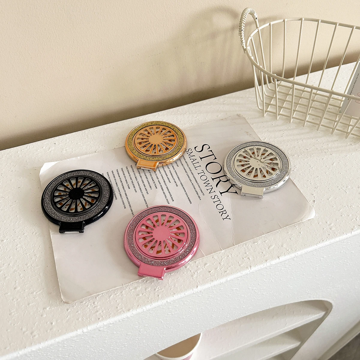 

Кольцо на палец с блестками и блестками, держатель ветряной мельницы, круглый держатель для телефона, вращающаяся подставка