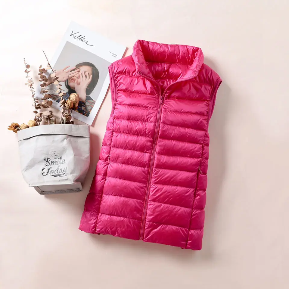 2024 Anti-season special clearance lightweight real down vest waistcoat vest wear wild postage in spring and autumn and winter.