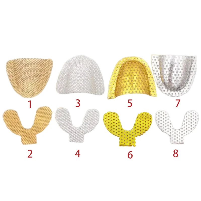 10/20 Pcs Pendant Reinforced Mesh Tray Reinforced Mesh Dental Impression Metal Mesh Tray