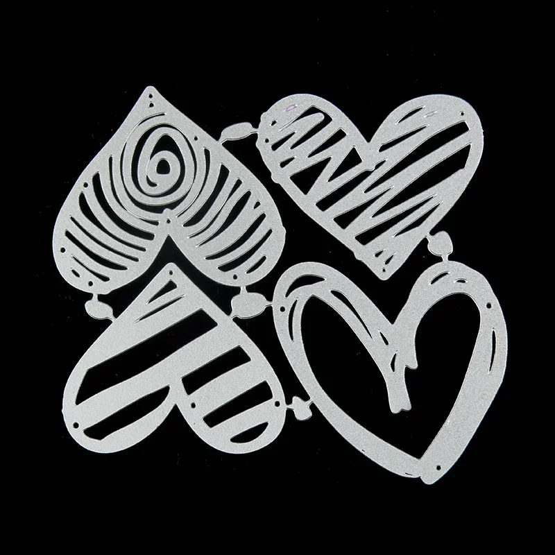 Love Heart Metal Cutting Dies Stencils Die Cut for DIY Scrapbooking Album Paper Card Embossing    Big