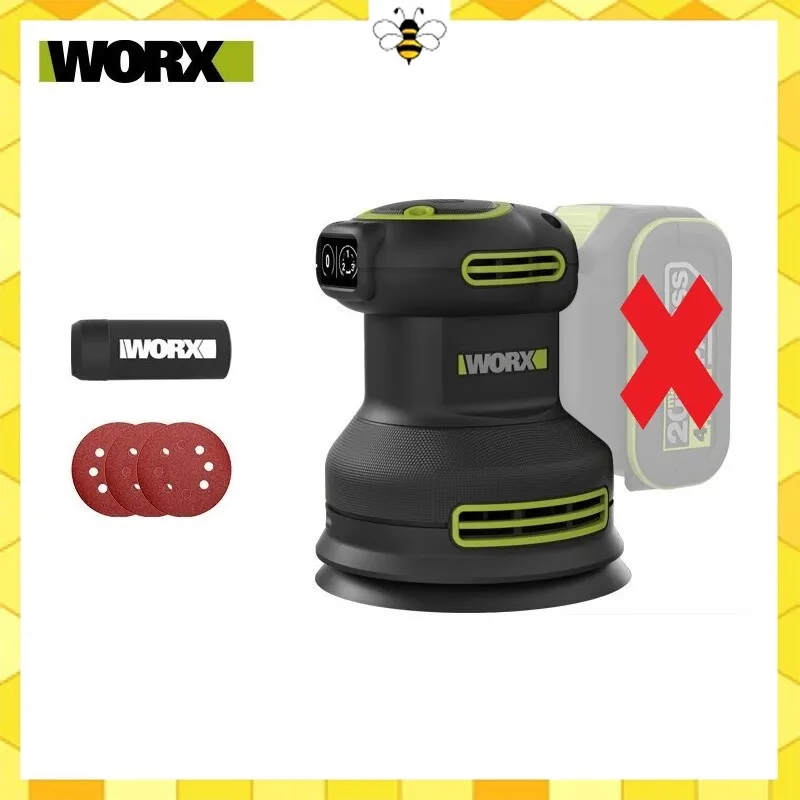 

WORX WU657 20 В Аккумуляторная шлифовальная машина Шлифовальная машина для дерева Полировщик электромобилей Многофункциональная полировка металла (без аккумулятора и зарядного устройства)