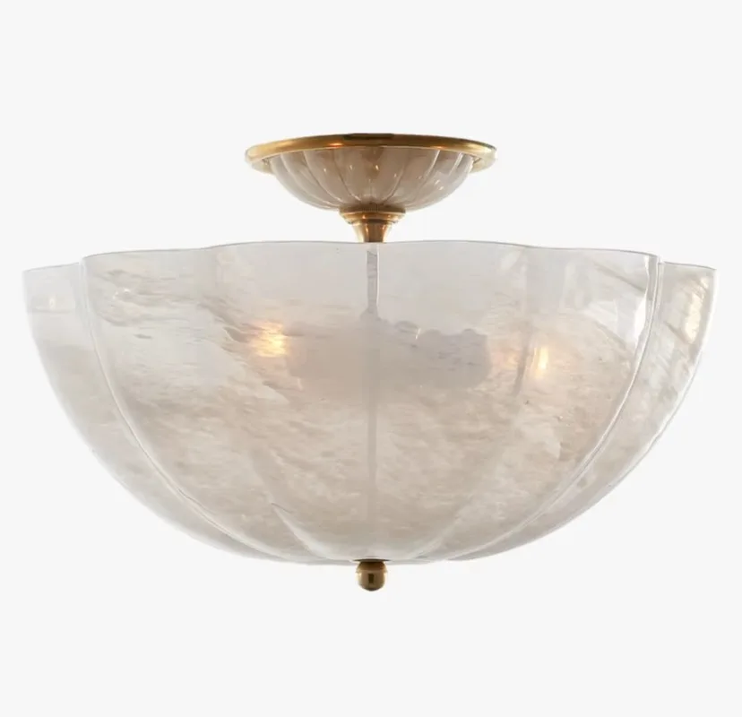 Yihao Modern Simple Luxury Copper Acrylic Light Emitting Diode Chandelier Adjustable Height Warm White (3500K) Bedroom