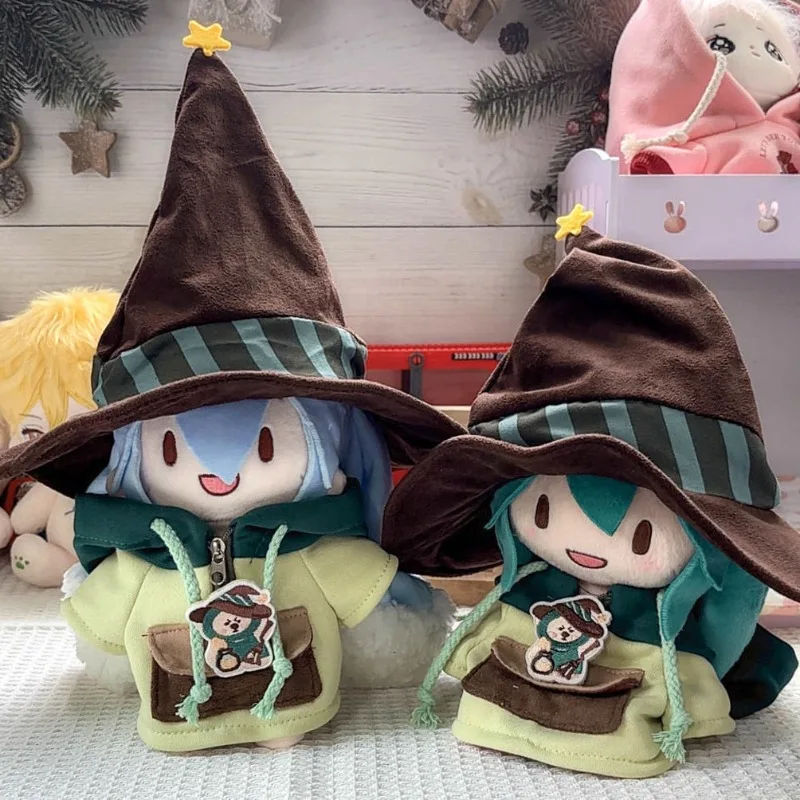 New Hatsune Miku Plush Doll Anime Peripheral Cartoon  Cute Doll Fufu Clothes Cloak Detachable Kawaii Birthday Gift for Friends